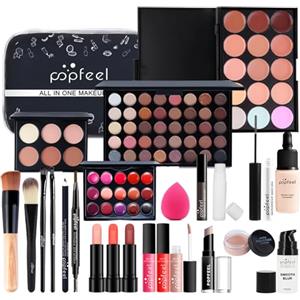 FantasyDay Calendario dell'Avvento 2025 Beauty, Kit di Bellezza Cosmetici Kit per Occhi, Viso e Labbra - Set di Trucchi con Correttore, Rossetti, Lucidalabbra, Palette Ombretti, Mascara, Trousse, Fard