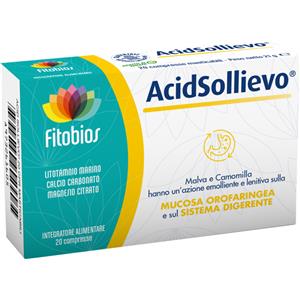 FITOBIOS Srl Fitobios Acid Sollievo Integratore Alimentare 20 Compresse Masticabili