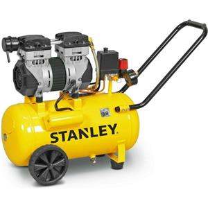 Stanley Compressore DST 150 Silenziato 50 Litri 1.3 HP - Elettrico Monofase, Pressione Massima 8 bar