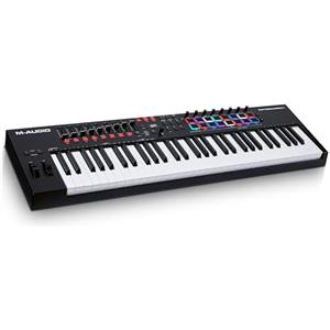 M-Audio Oxygen Pro 61 - Tastiera MIDI controller USB a 61 tasti con pad Beat, manopole, tasti e fader assegnabili via MIDI e suite software inclusa