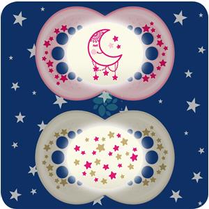 BAMED BABY ITALIA Srl Air Night 16+ Caucciù Mam 2 Succhietti bimba