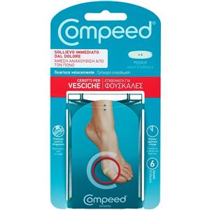Compeed Cerotti per Vesciche Piccolo - 6 Pezzi, Sollievo Immediato e Guarigione Veloce