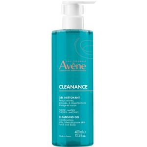 Avene Cleanance Gel Detergente Purificante 400 ml - Gel senza sapone per pelle grassa e a tendenza acneica
