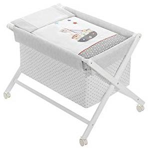 Interbaby Mini Culla Di Legno Per Neonati - Pirata - 8060 g, bianco