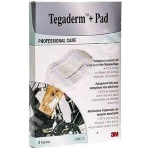 3M Tegaderm Pad Cerotto Sterile 9x15 cm - 5 Pezzi, Impermeabile e Assorbente
