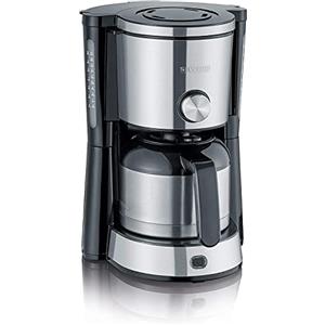 Severin KA 4845 Libera installazione Manuale Macchina da caffè con filtro 1L 8tazze Nero, Acciaio inossidabile macchina per caffè
