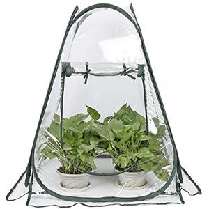 Hydrogarden Mini Serra Pop-up Grow House, Copertura per Serra da Cortile in PVC per Interni, Copertura per Piante da Giardinaggio Portatile Piccola, Riparo per Fiori da Giardino - 70 x 70 x 80 cm