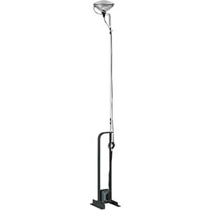 Flos Toio - Lampada a stelo in Acciaio Nero, Altezza Regolabile 158/195 cm, Design di Pier Giacomo Castiglioni