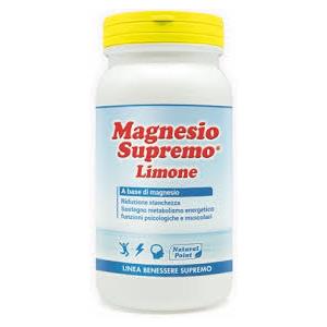 Natural Point Magnesio Supremo Limone - Integratore Alimentare in Polvere 150 g per Stanchezza e Benessere Muscolare