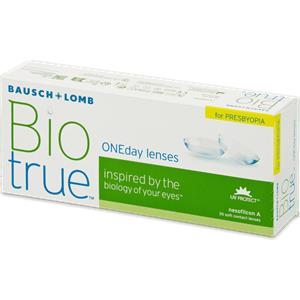 Bausch & Lomb Biotrue ONEday per Presbiopia - Lenti a contatto giornaliere multifocali (30 lenti) con tecnologia 3-Zone progressive
