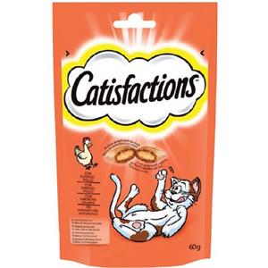 Catisfactions Snack per Gatti al Pollo - Croccante e Morbido, 60g