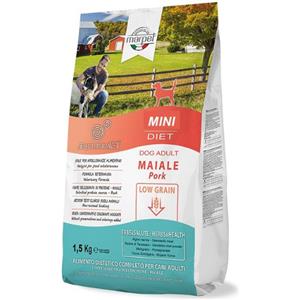 Marpet Equilibria Dog Mini - Crocchette Monoproteiche al Maiale 1,5kg Basso Contenuto di Cereali