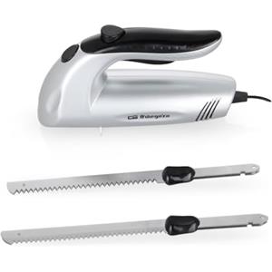 Orbegozo CU 3800, Affilacoltelli elettrico, interruttore di sicurezza e protezione sull'accensione, 150 W, lame in acciaio inossidabile, vibrazioni ridotte