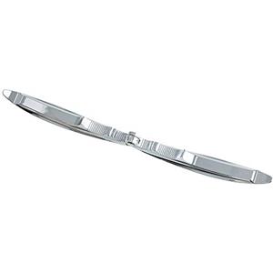 Meilliger Nutcracker - Schiaccianoci in Metallo e Noce, con Manico Antiscivolo, Lunghezza: 15,8 cm, in Metallo pressofuso Lucido, Colore: Argento