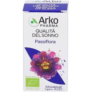 Arkofarm Arkocapsule Passiflora Bio - Integratore Alimentare per Rilassamento e Sonno Riparatore - 45 Capsule