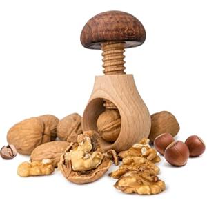 NERTHUS Schiaccianoci a forma di fungo con filettatura a vite