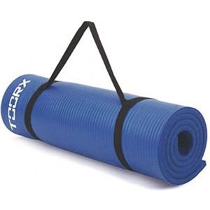Toorx Materassino Fitness Blu 172x61 cm con Maniglia di Trasporto e Spessore 1,2 cm per Yoga e Pilates