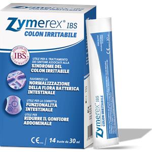 Zymerex IBS Colon Irritabile - Integratore per il Sollievo dei Sintomi Intestinali, 14 Bustine da 30 ml