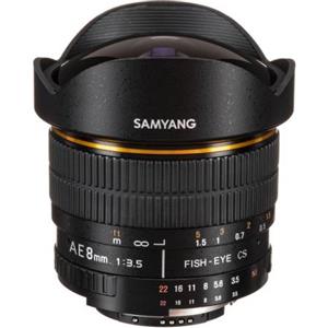 Samyang 8mm f/3.5 UMC Fish-eye per Micro 4/3 - Obiettivo ultra-grandangolare per fotocamere mirrorless