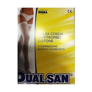 Dualsan Calza Coscia Antitrombo Senza Tassello - Compressione Graduata - Taglia 3