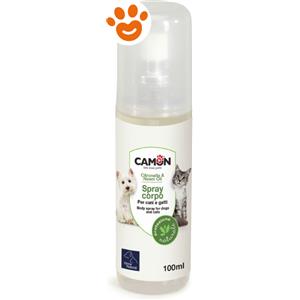 Camon Dog&Cat Spray Corpo con Citronella e Olio di Neem - Confezione Da 100 ml