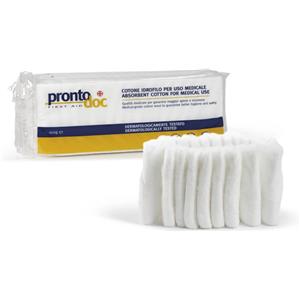Prontodoc Cotone Idrofilo Bianco 100 gr - Sbiancato con Ossigeno, Biodegradabile e Sicuro per Uso Medicale
