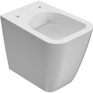 Ceramica Globo Stone Wc a Terra 52x36 Senza Brida Bianco Lucido con Fissaggi Ghost