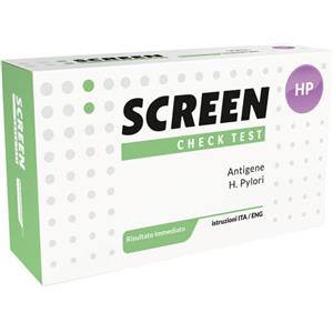 SCREEN ITALIA Screen Test Rapido Antigeni Helicobacter Pylori - Test Diagnostico per Feci Umane, Uso Auto-diagnostico, Certificato CE 0123