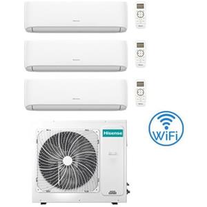 Hisense Climatizzatore Condizionatore Hisense New Comfort con WiFi R32 Trial Split Inverter 9000 + 9000 + 9000 BTU con U.E. 3AMW52U4RJC Classe A++/A+