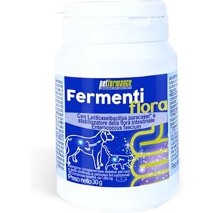 PETFORMANCE BENESSERE PER CANI E GATTI PETFORMANCE Fermentiflora - Probiotico, Prebiotico e Postbiotico per Cani e Gatti - Fermenti Lattici con Funzione Digestiva per la Flora Intestinale - 30 Compresse Appetibili