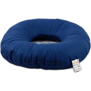 TAKIMED Cuscino Circolare In Fibra Cava Siliconata, Cuscino Antidecubito a Ciambella, Cuscino Ortopedico per Carrozzina, Cuscino per Sedia Da Ufficio, Cuscino per Poltrona, Prodotto Italiano.