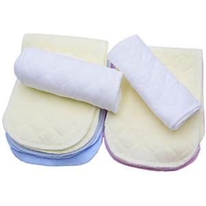Amasawa 12 Pezzi Neonati Pannolino Cotone Morbido Riutilizzabile Pannolino Pannolini Stoffa Multifunzione Inserto Traspirante per Pannolini Asciugamano ad Assorbimento (Tre Strati 32 * 12 Cm)