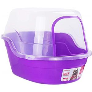 petphabet, lettiera Coperta per Gatti, XXL, lettiera Grande per Gatti Multicolore Contenitori per lettiere e Cassette igieniche per Gatti(Viola)