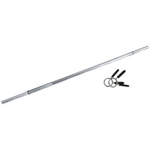 Toorx Bilanciere Cromato 180 cm Ø 25 mm con Chiusura a Molla - Ideale per Bodybuilding e Powerlifting