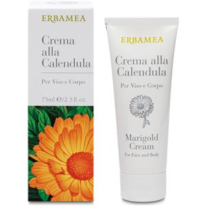 ERBAMEA Srl Crema alla Calendula Crema Idratante per Viso e Corpo 75ml - Calendula, Idratazione, Pelle Sana
