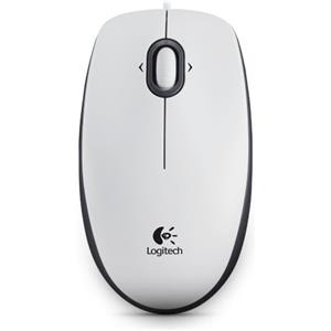 Logitech Mouse Logitech B100 Optical bianco [910-003360]
