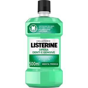 Listerine Collutorio Difesa Denti e Gengive 500 ml - Protezione Completa, Tripla Azione, Denti più Forti e Gengive più Sane