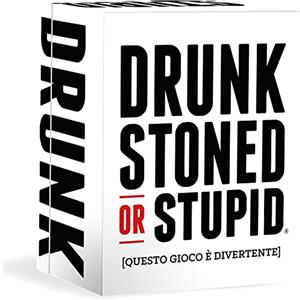 Asmodee - Drunk, Stoned or Stupid - Divertente Party Game per Amici | Carte da Gioco Irriverenti con Black Humor per Adulti - 4+ Giocatori - 18+ Anni - 20 Minuti - Edizione Italiana