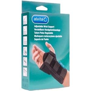 Alvita Tutore Polso Regolabile Colore Nero Taglia 3 (18-20 cm)