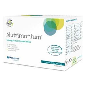 Metagenics Nutrimonium Naturale - Integratore Alimentare con L-glutammina, Prebiotici e Probiotici - 28 Bustine