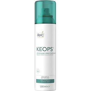 Roc Keops Deodorante Spray Fresco 100 ml - Efficacia 48 Ore, Senza Profumo e Cattura Odori