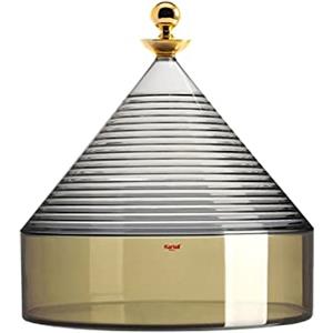 Kartell Trullo Contenitore - Tecnopolimero Fume/Verde, H27 x Ø 25 cm, Design Fabio Novembre