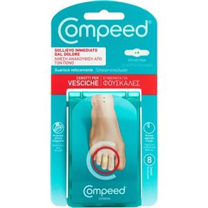 Compeed Cerotti per Vesciche Dita dei Piedi - 8 Pezzi con Tecnologia Idrocolloide