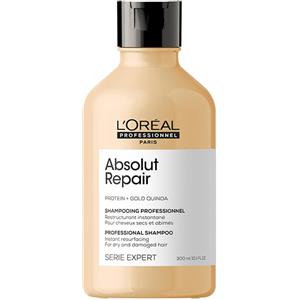 L'Oréal Professionnel Absolut Repair Shampoo 300ml - Shampoo Riparatore per Capelli Danneggiati con Gold Quinoa e Proteine