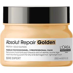 L'Oréal Professionnel Maschera Gold 250 ml - Ristrutturante per Capelli Secchi e Danneggiati con Quinoa e Proteine