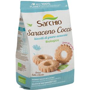 Sarchio Biscotti Saraceno Cocco 200g - Senza Lievito, Latte e Glutine