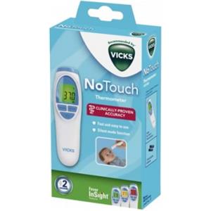 Vicks Termometro Senza Contatto - Clinicamente Testato, Modalità Silenziosa, Display a Colori