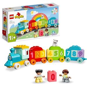 LEGO DUPLO Treno dei Numeri - Impariamo a Contare - Giochi Didattici Montessori - con Mattoncini Numerati e Colorati e 2 Personaggi Giocattolo - Idea Regalo per Bambini e Bambine da 1+ Anni - 10954