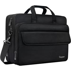 Taygeer Borsa Porta PC 17 Pollici, Borsa da Lavoro Grande per Uomo e Donna | Borsa Porta PC Impermeabile, Grande Borse a Tracolla Multitasche per Lavoro, Insegnanti, Affari, Viaggi, Universitari, Nero