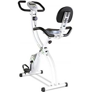 Tecnovita by BH Cyclette Pieghevole Back Fit YF91 Sella con Schienale. Sistema frenante Magnetico. Monitor LCD Facile da Usare